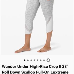 Winder Under Scallop Lululemon Leggings